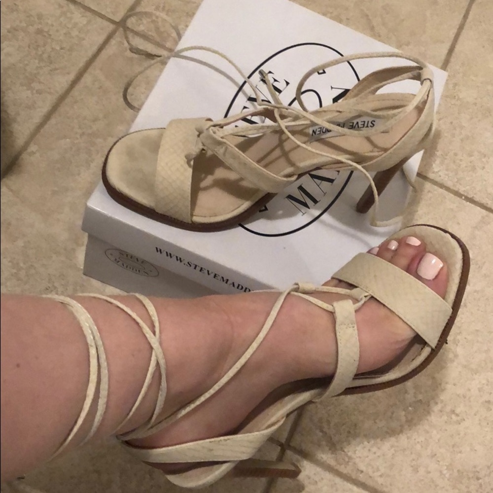 Strappy heels